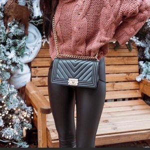 Faux Leather Legging